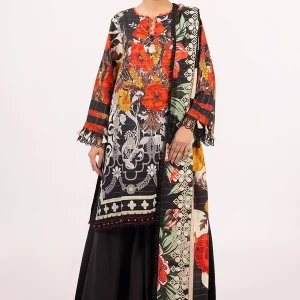 3 Piece Unstitched Mehsuri Stripe Khaddar Suit K-52021